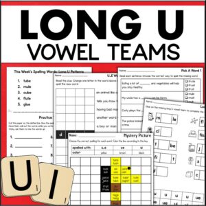 long u vowel teams activities